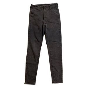 American Eagle Next Level Stretch Highest Rise Button Fly Jegging Gray Size 6‎